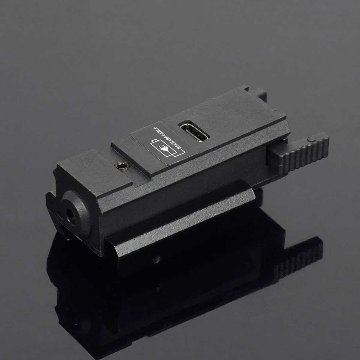 USB charging laser green red dot sight 11mm 20mm tactical hunting pistol manual gun G 17 19 outdoor charging portable power supply CL240826