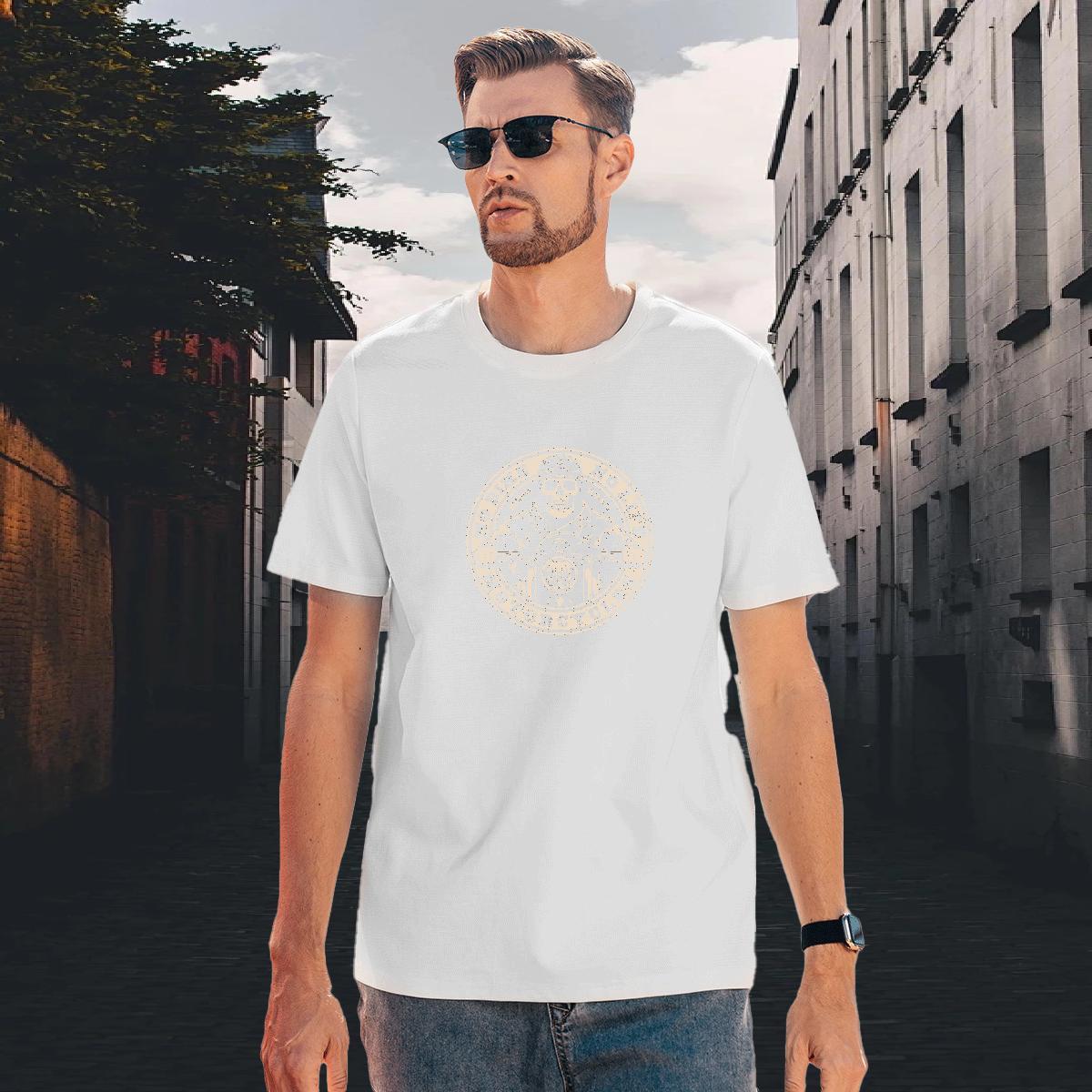 Comfortable T Shirts Men 100% Cotton 230g skull Hip Hop Street Cartoon Print Short Sleeve Soft Men Tees Brand Tees Shirts