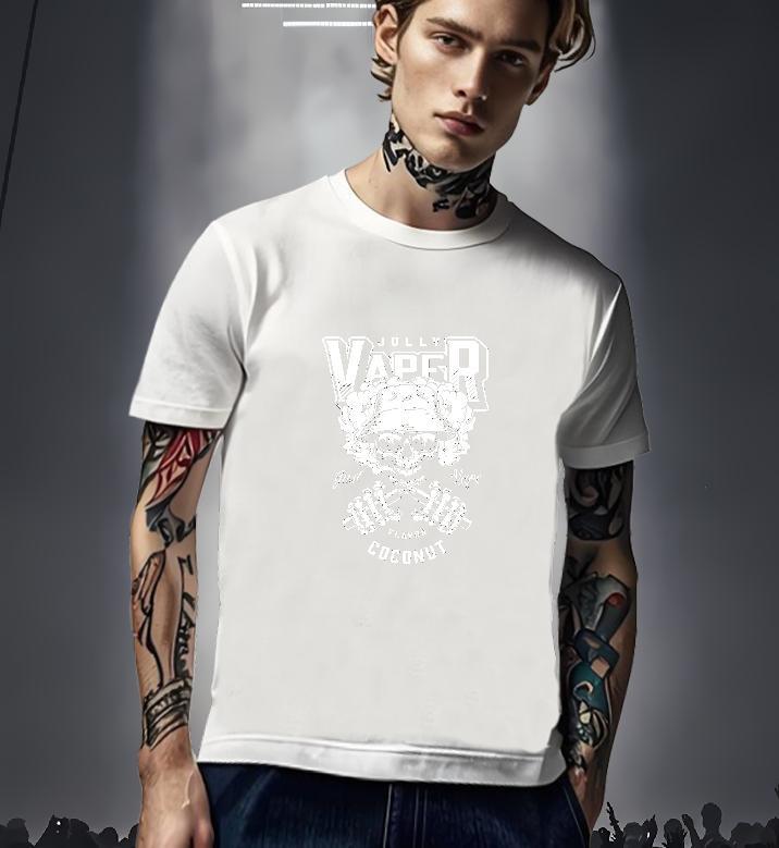 Unisex T-Shirts for Men 230g Cotton skull Street Wear Custom Print Plus Size Pure Cotton Men Tshirts Fashion Tees Shirts