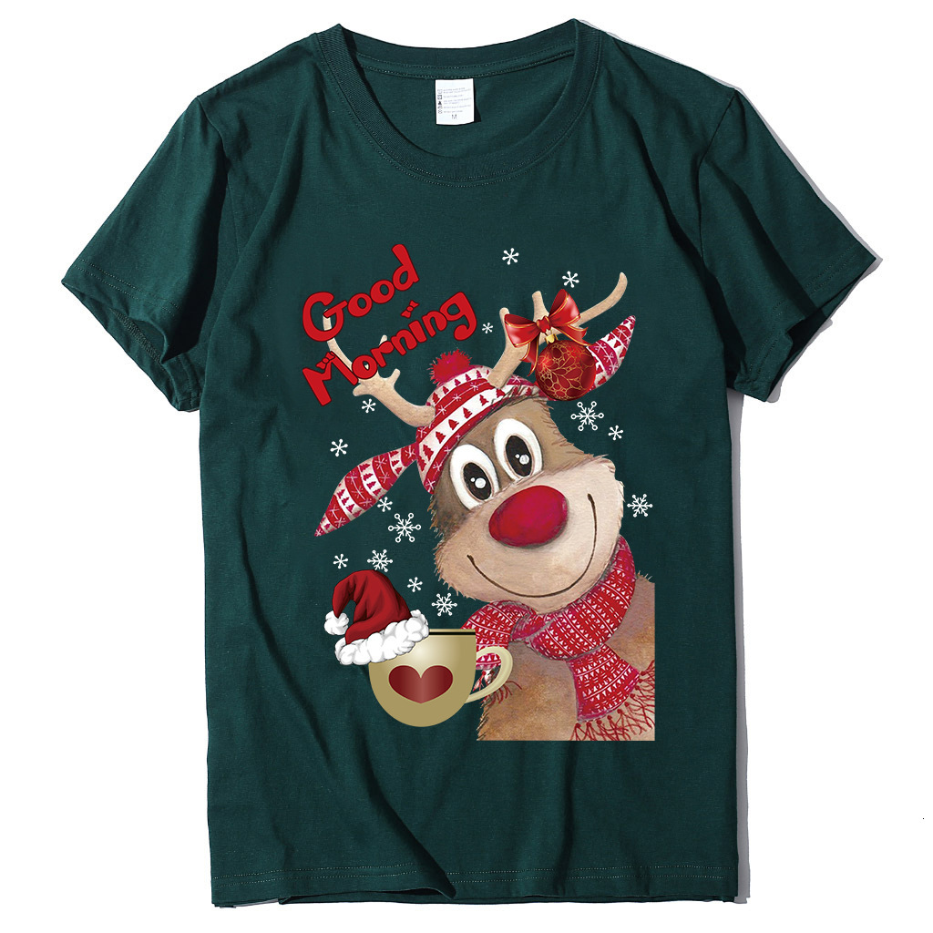 Good Morning Women's European Short sleeved T-shirt dongdumaoyi