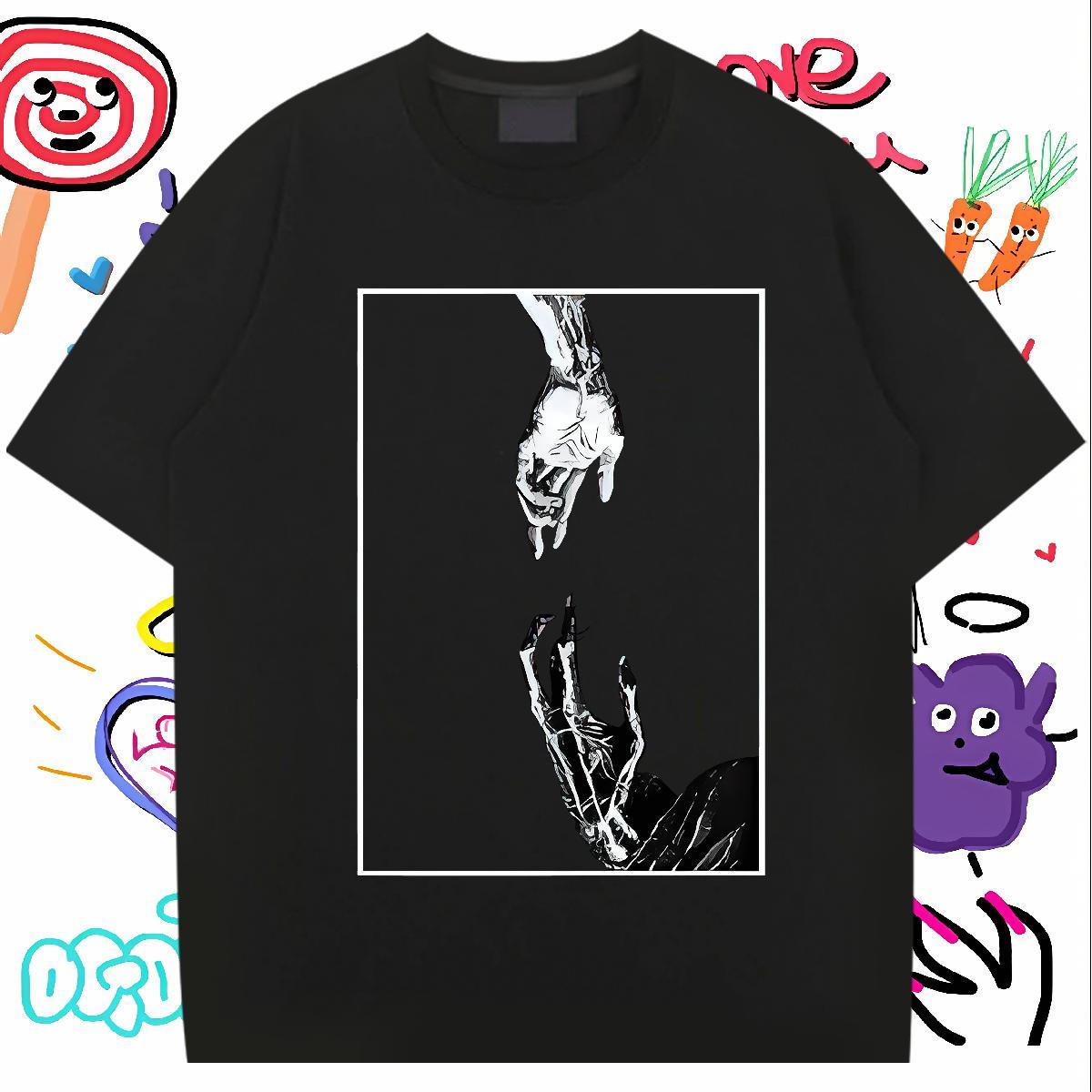 Classic T shirt 230g Cotton skull Beach Customized Round Neck Short Sleeve Men Clothes T-Shirt Classic Casual Polos