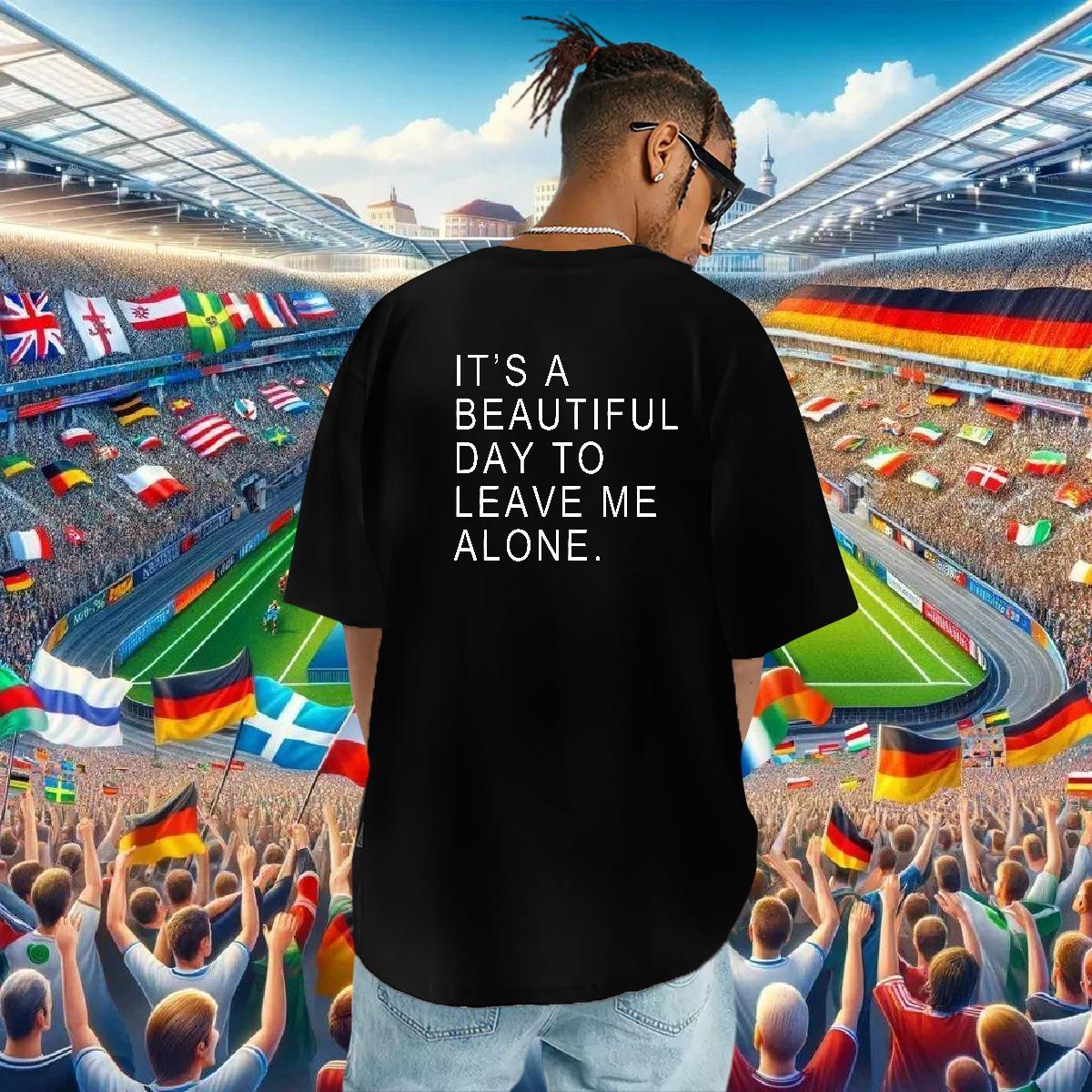 Comfortable Men T Shirts 230g 100% Cotton letter Street Custom Printed Breathable Men Tops Tees 2024 New Top Tees