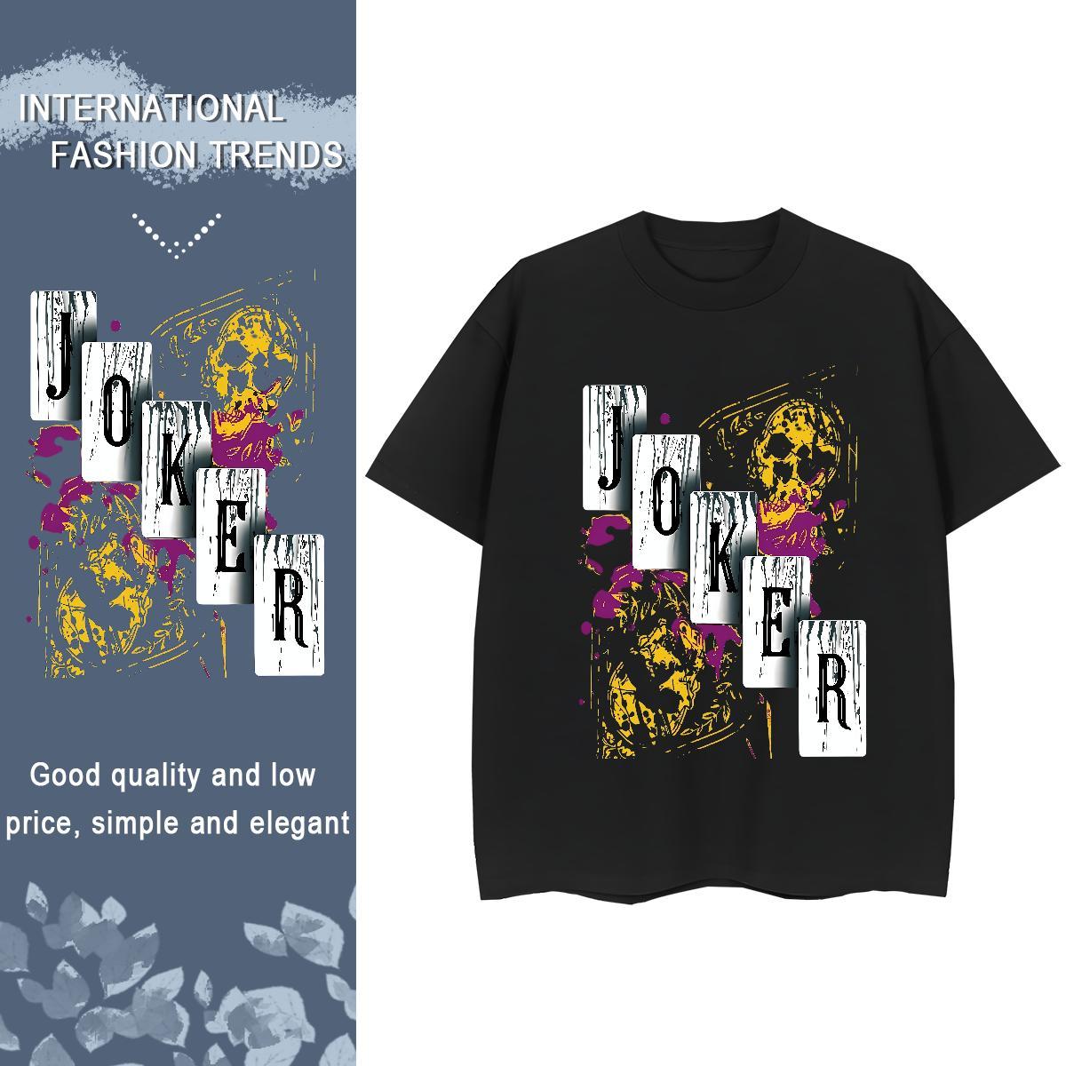 Soft Lady T shirt 230g Cotton joker Sports Street Wear T-Shirts Comfortable Skull Tees