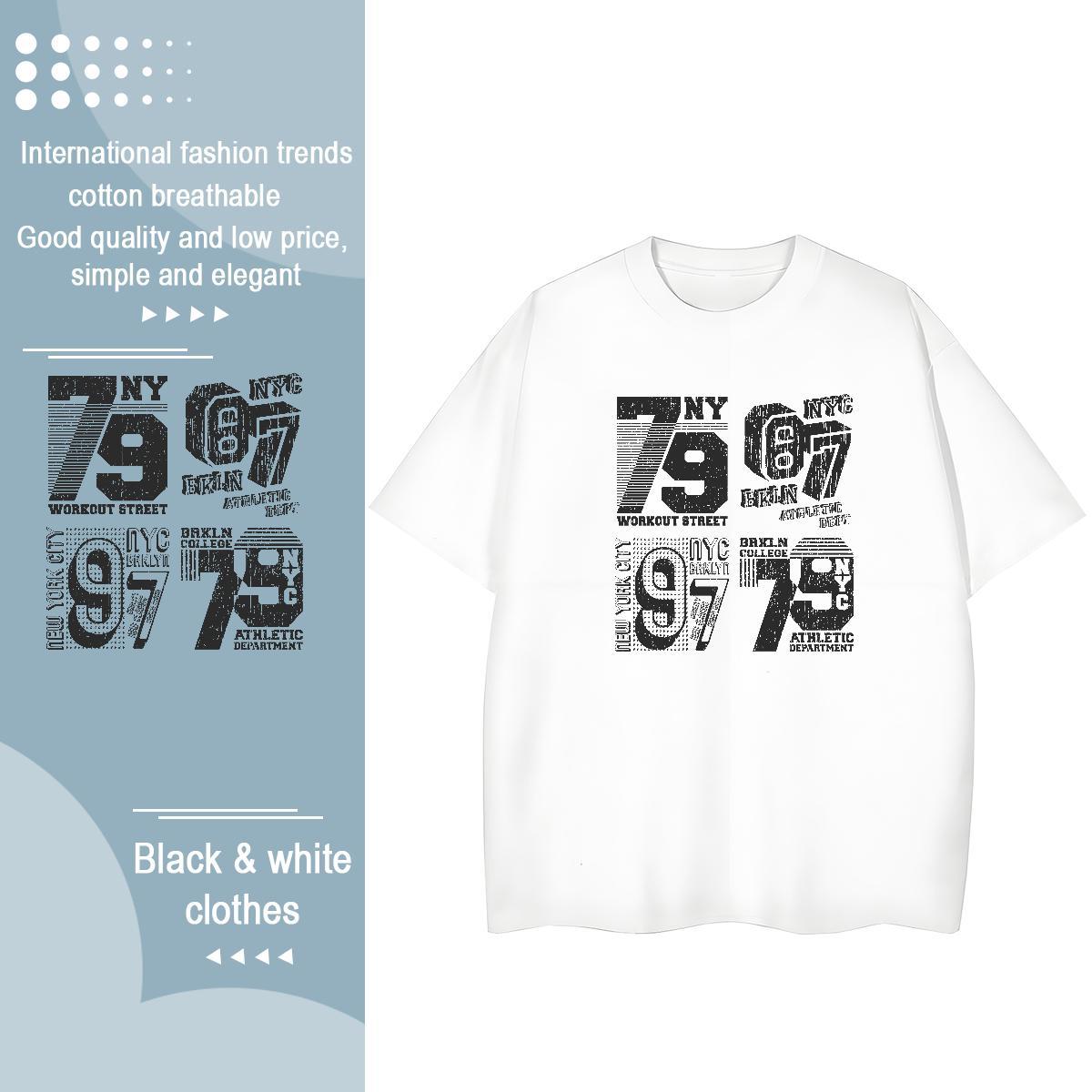 Unisex Lady T shirt 100% Cotton 230g letter Casual Daily Wear Woman T Shirts Short sleeve Soft Custom Print Oversized Clothes