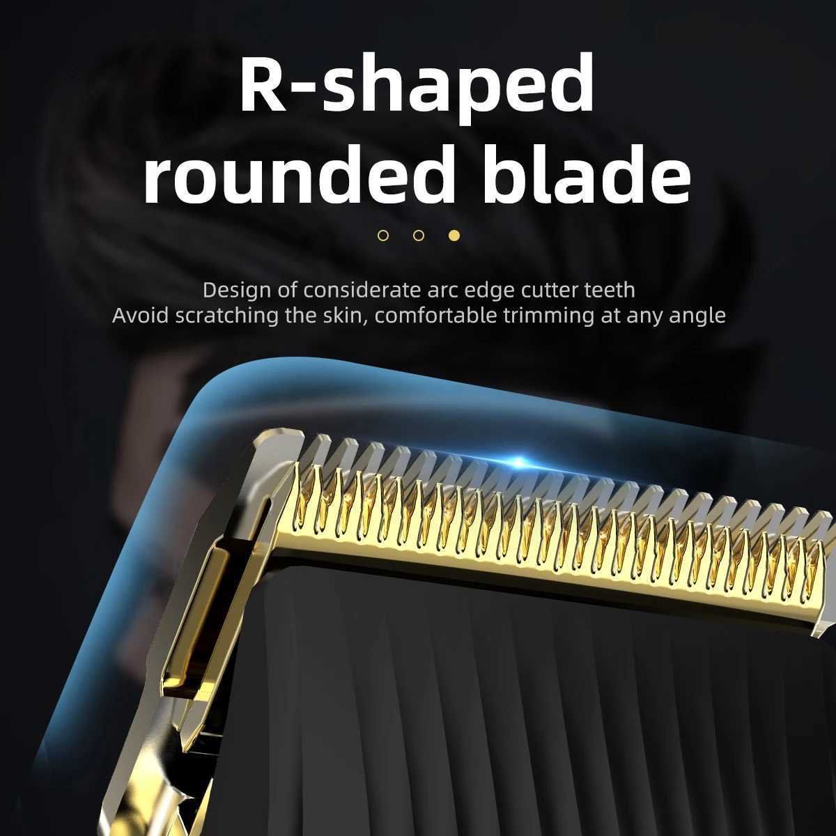 KIKIDO two-piece new hair clipper set LED display metal hair clipper USB charging electric hair trimmer 2577 W241017