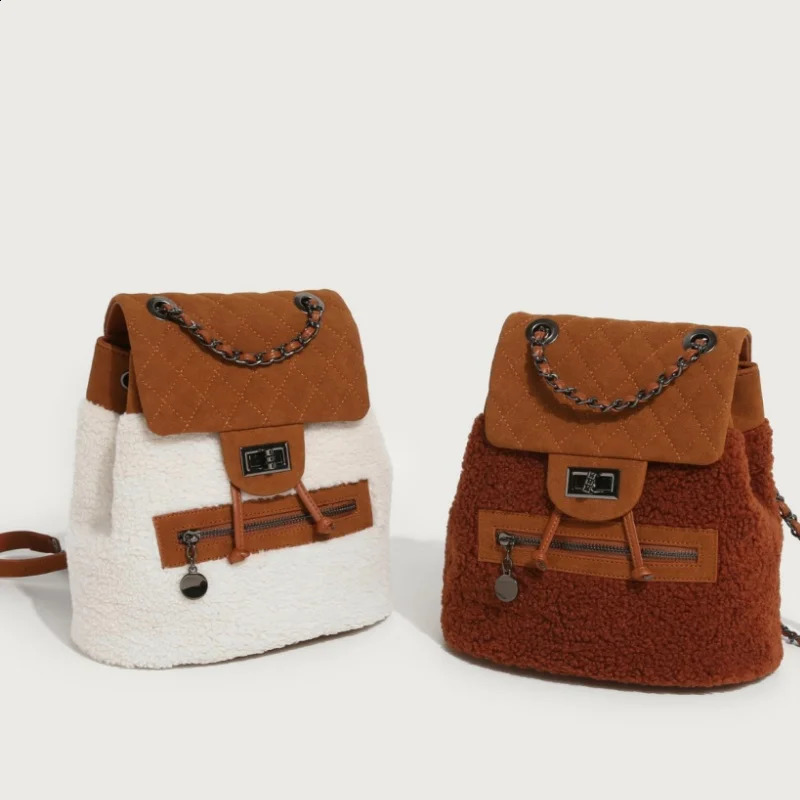 Women Backpacks - AIGO Fashion Backpack hot 2025S, Large Capacity School Bag with Chain, Korean Style Shoulder Bags Designer Handbag