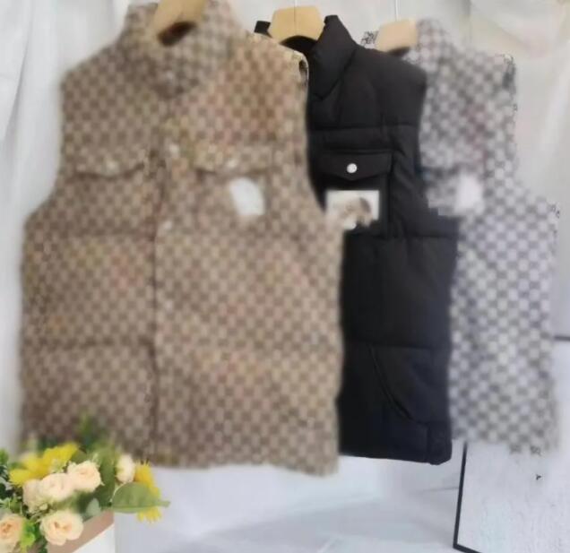 Designer men's vest 2024G winter new letter printed zipper men's warm embedding printed vest fashion pluz size jacket coats