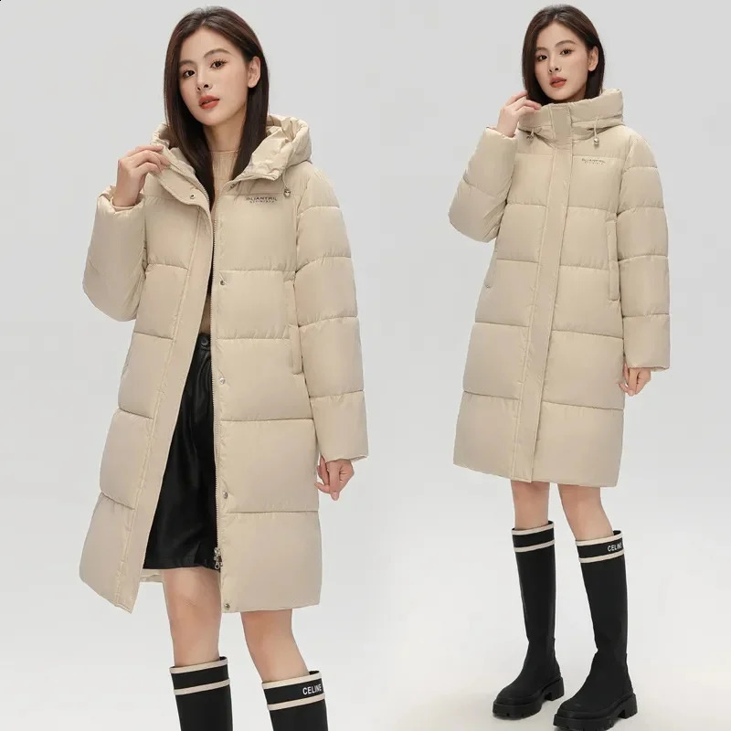 2023 Winter Jacket Women Parka Down Jackets Warm Long Hooded Parkas Females Thick Cotton Snow Wear Coats Puffer 240824