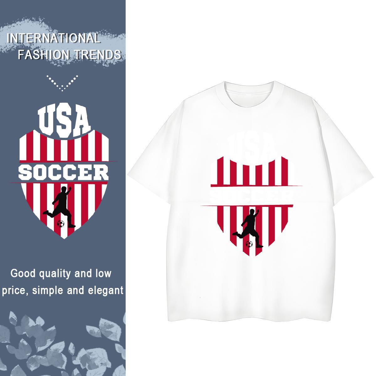 TOP Quality T shirt 100% Cotton 230g portrait Street DIY Printed Short Sleeve O-Neck Tshirts Factory Direct Polos
