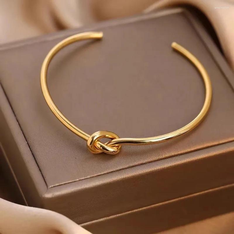 Bangle Stainless Steel Bracelets Vintage Men's Fashion Woven Twist Texture Bangles For Women Jewelry Statement Streetwear Goth Gifts