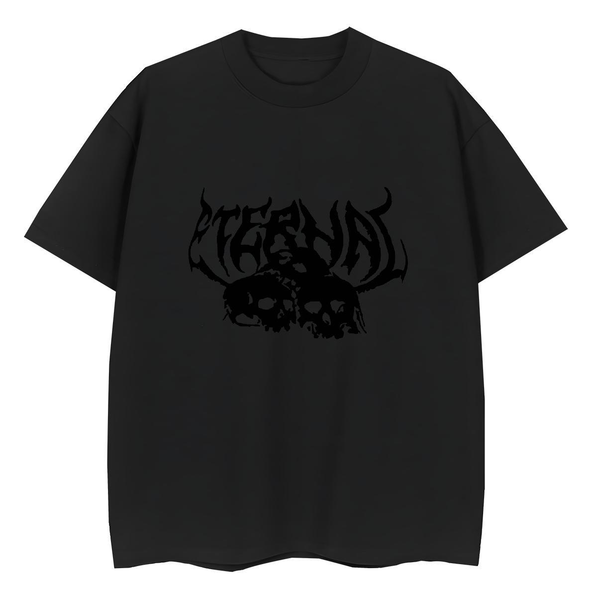 Brand Men T Shirts 100% Cotton 230g skull Sport DIY Printed Breathable Short Sleeve Mens Tshirts Fashion Tops Tees