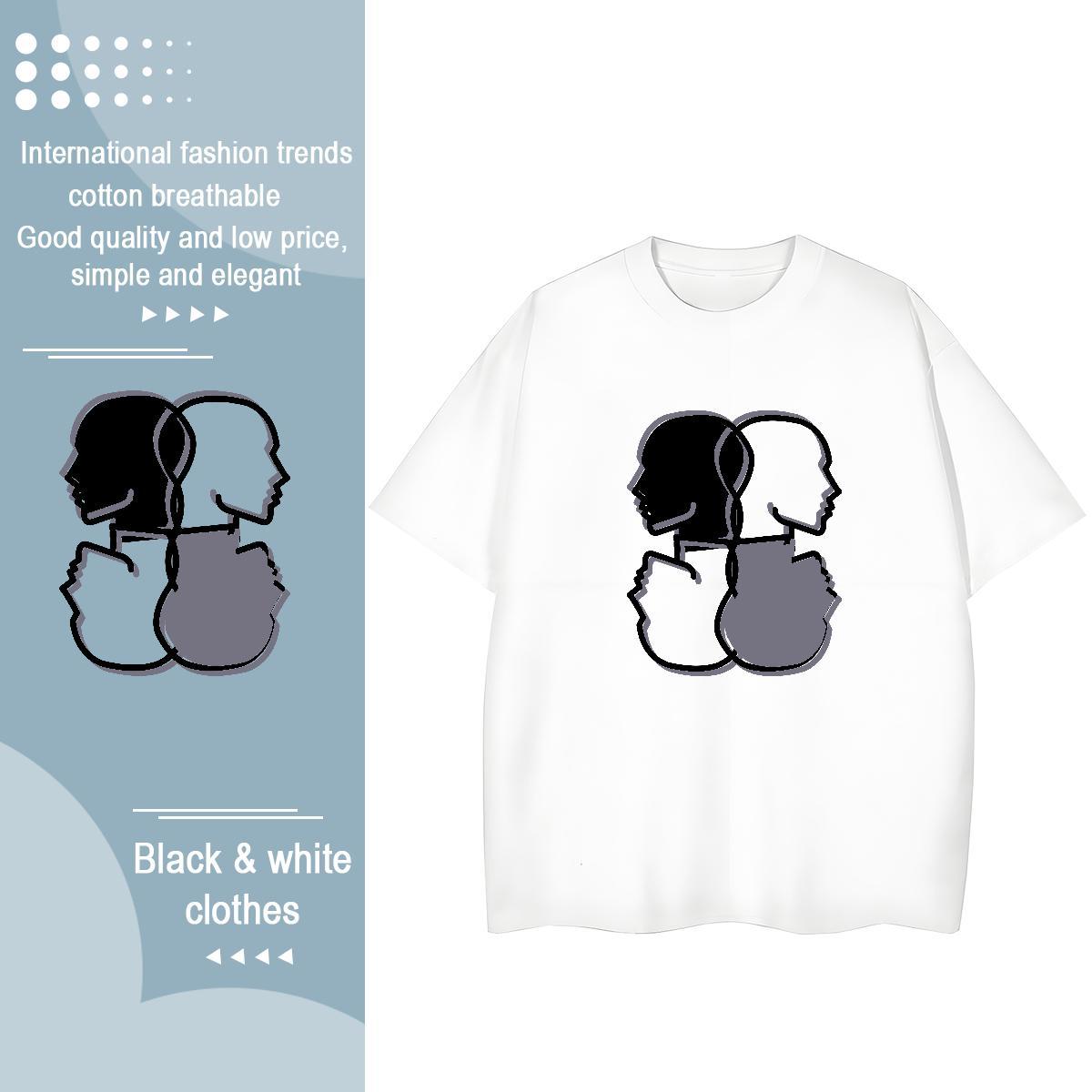 Soft Women Tees 100% Cotton 230g icon Sport Womens T Shirts Crew Neck Anime Oversized Top Shirts