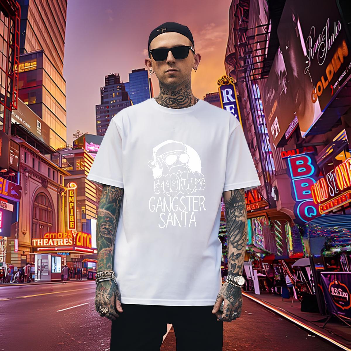 Brand Mens T Shirts 100% Cotton 230g skull Beach Custom Anime Breathable Short Sleeve Men Tees 2024 New Clothings