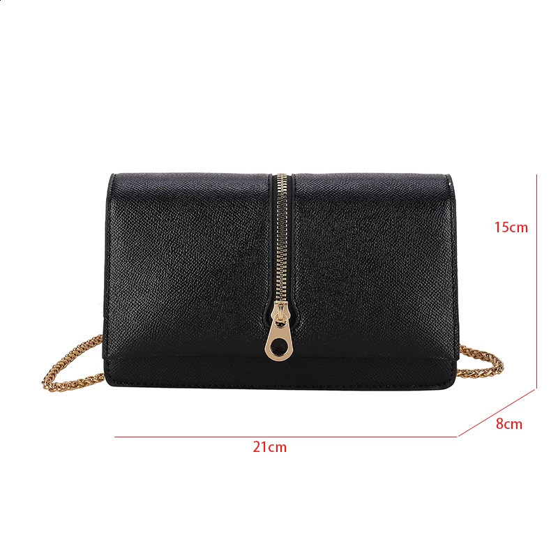 Gold hot Chain Shoulder Bag for Women - Pu Leather Satchel with Crossbody Strap