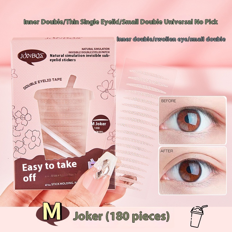 Waterproof Jonbos Beauty Patches for Double Eyelids Non-Greasy & Discreet Application