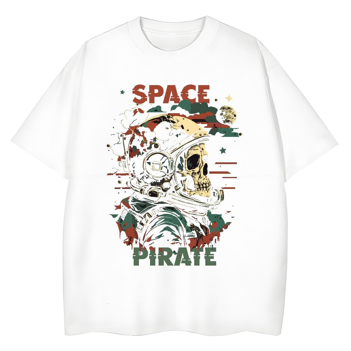 Popular Woman Tshirt 230g Cotton universe Spring Summer T Shirt For Woman Breathable Short Sleeve DIY Anime Printed Wear