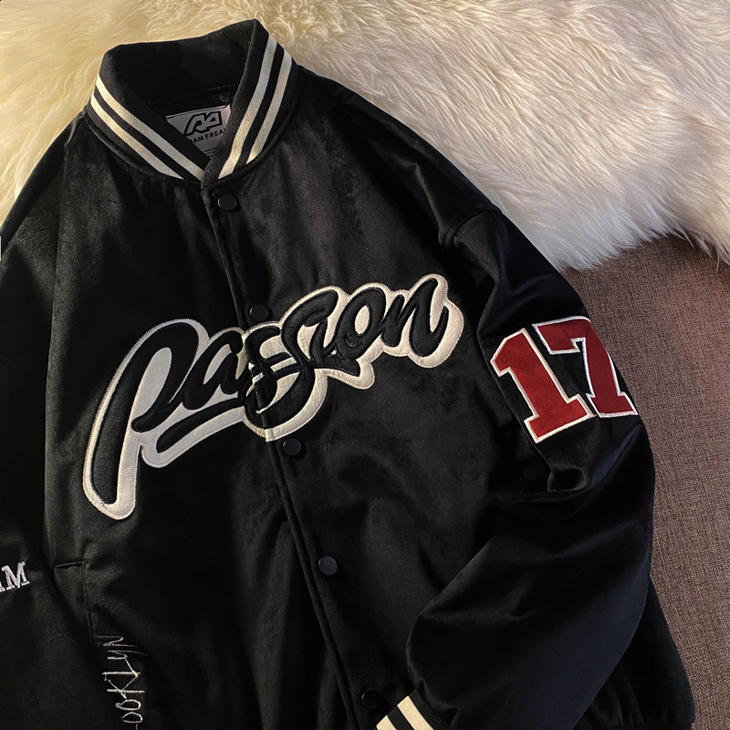 Mens Jackets Spring Mens Bomber Baseball Jacket Letter Embroidery Patchwork Coat Hip Hop Streetwear Casual Loose Varsity Jackets Unisex 220908