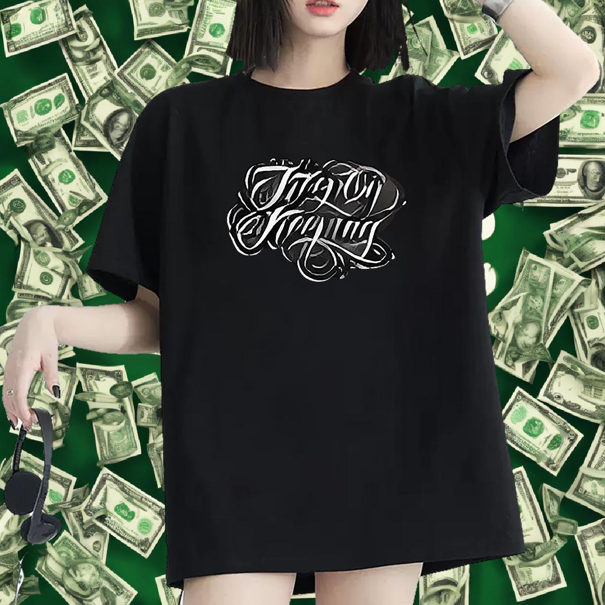 Brand Couples T Shirts 230g Pure Cotton letter Sports Casual T shirt Short sleeve Soft White Plus Size Tees Shirts
