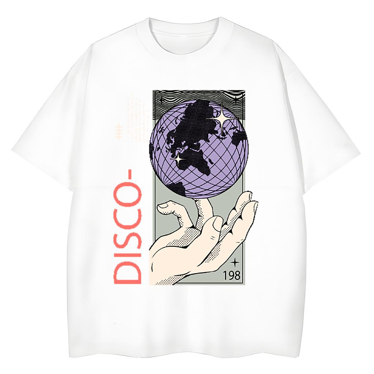 Brand T Shirts Men 230g Cotton hands Hip Hop Street White Plus Size Crew Neck Tshirts Casual New Tees