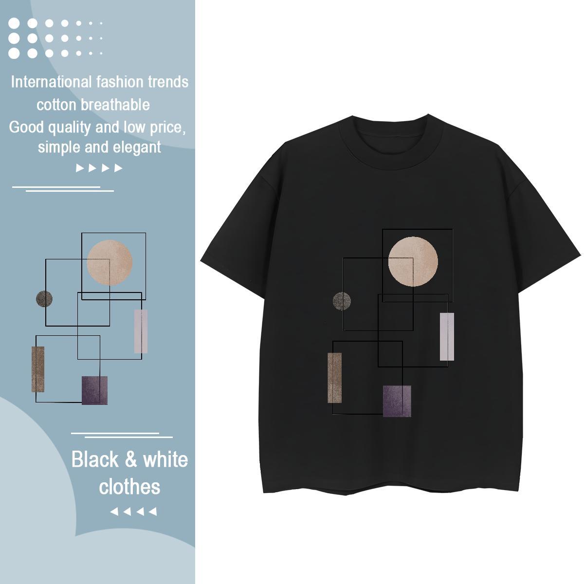 Popular Women Tshirts 230g 100% Cotton icon Street Casual T-Shirts O-Neck Short Sleeve Graphic Tees Shirts