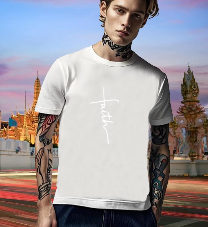 Loose Fit T Shirts Men 100% Cotton 230g letter Home Outdoor Customized Pure Cotton Men Tees DIY Tops Tees
