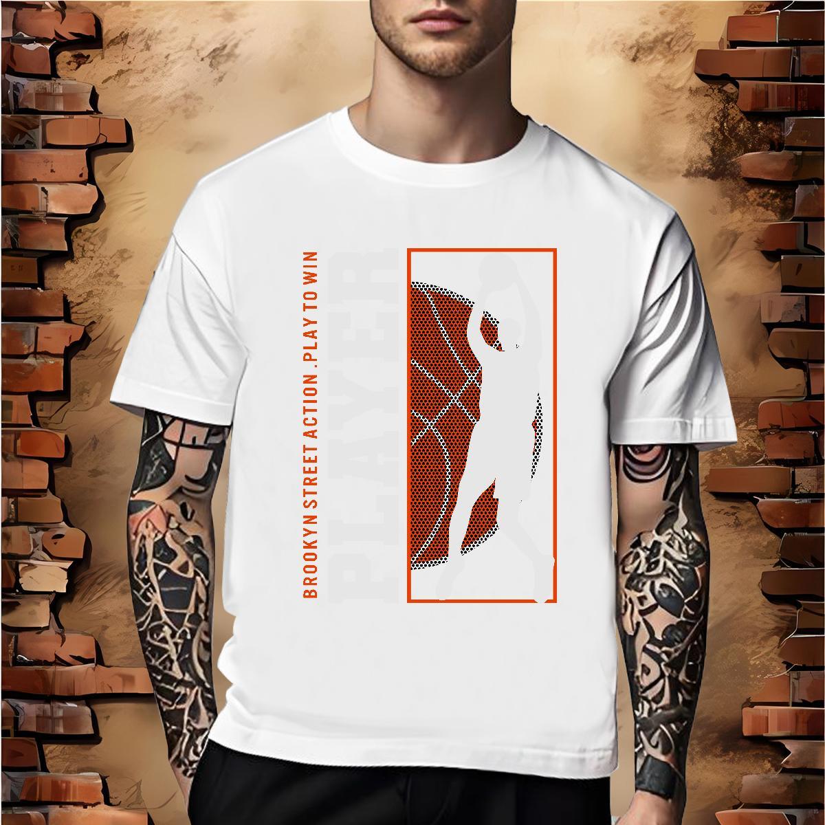 TOP Quality T Shirts Men 100% Cotton 230g basketball Beach Custom Big Size Crew Neck Men Clothes T-Shirt Casual New Tee Shirt