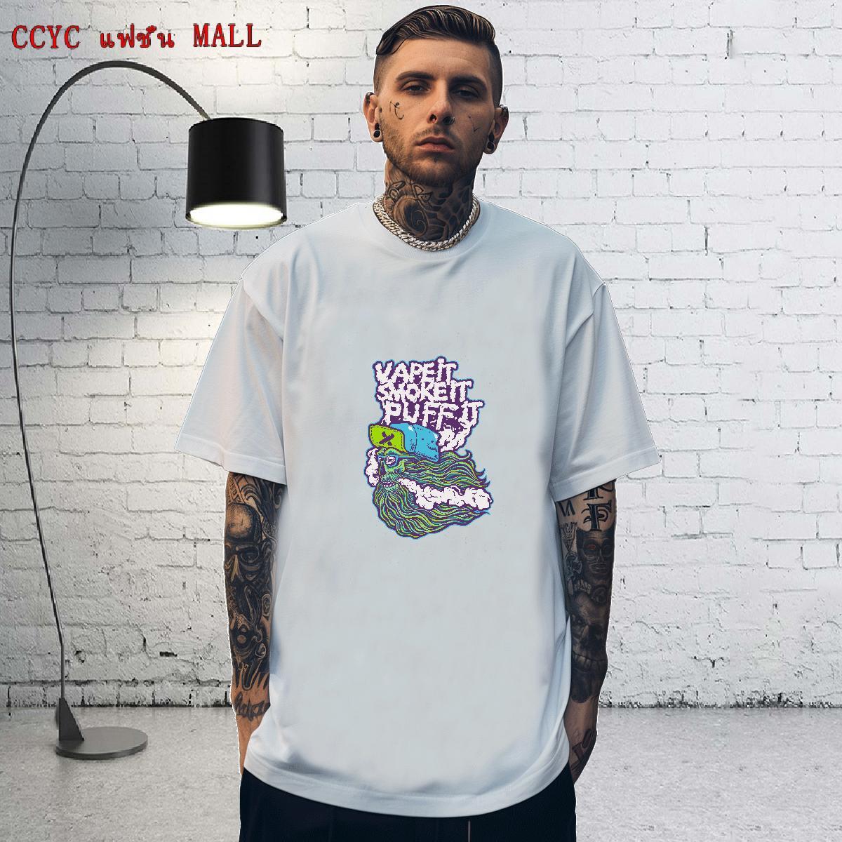 Soft Man T Shirts 100% Cotton 230g skull Outdoor Graphic Crew Neck Couples T Shirts 2024 Tshirts
