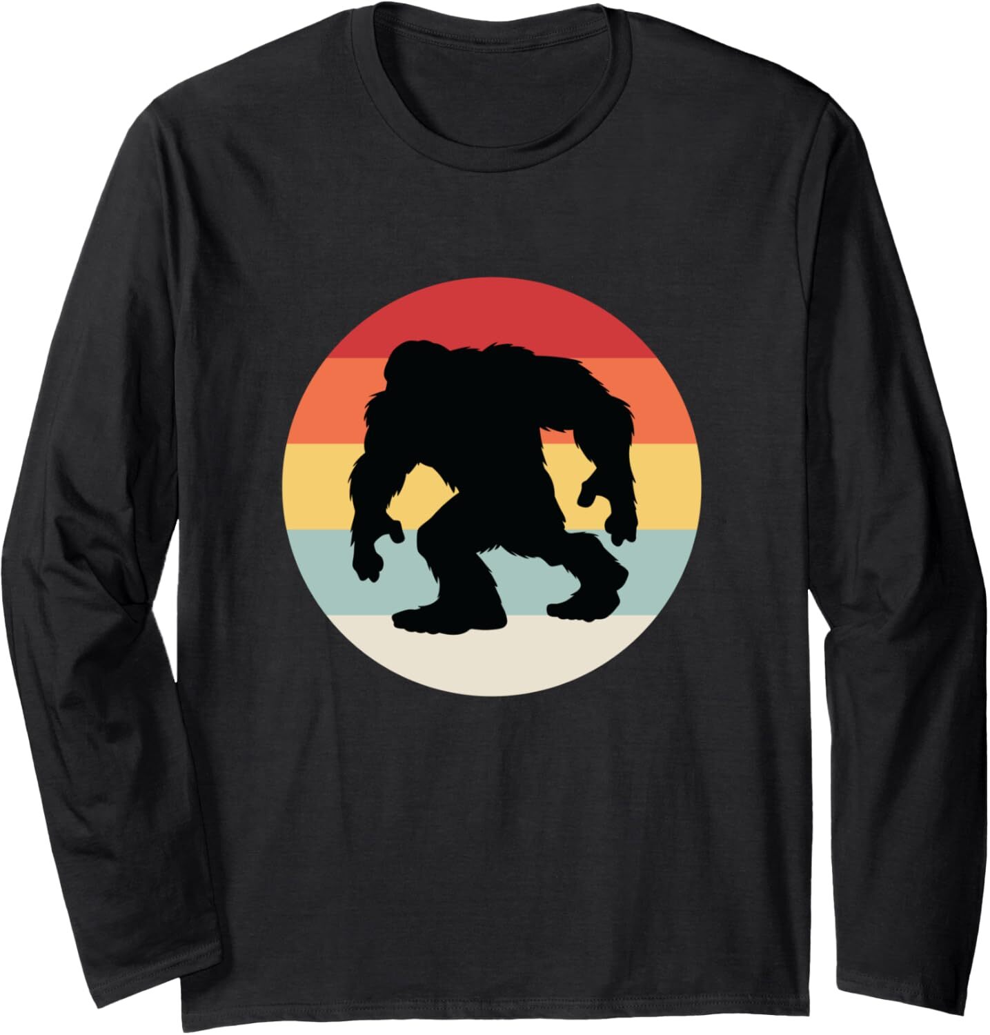Long Sleeve Shirts for Men sweatshirt Vintage Retro Bigfoot Yeti Monster Lovers Funny Gift Long Sleeve Tee Streetwear Casual tops clothes