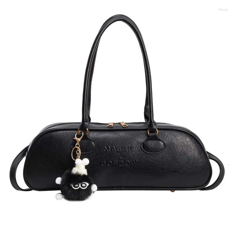 Shoulder Bags 2024 High Quality Solid Interior Zipper Pocket Soft Baguette Type For Women Large Capacity Women's Handbags