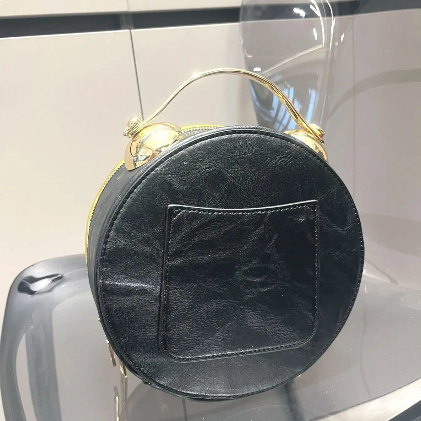 er Purses and Handbags Shoulder Bags clock-shaped funny Womens round Womans bag High quality 240826 324a 4