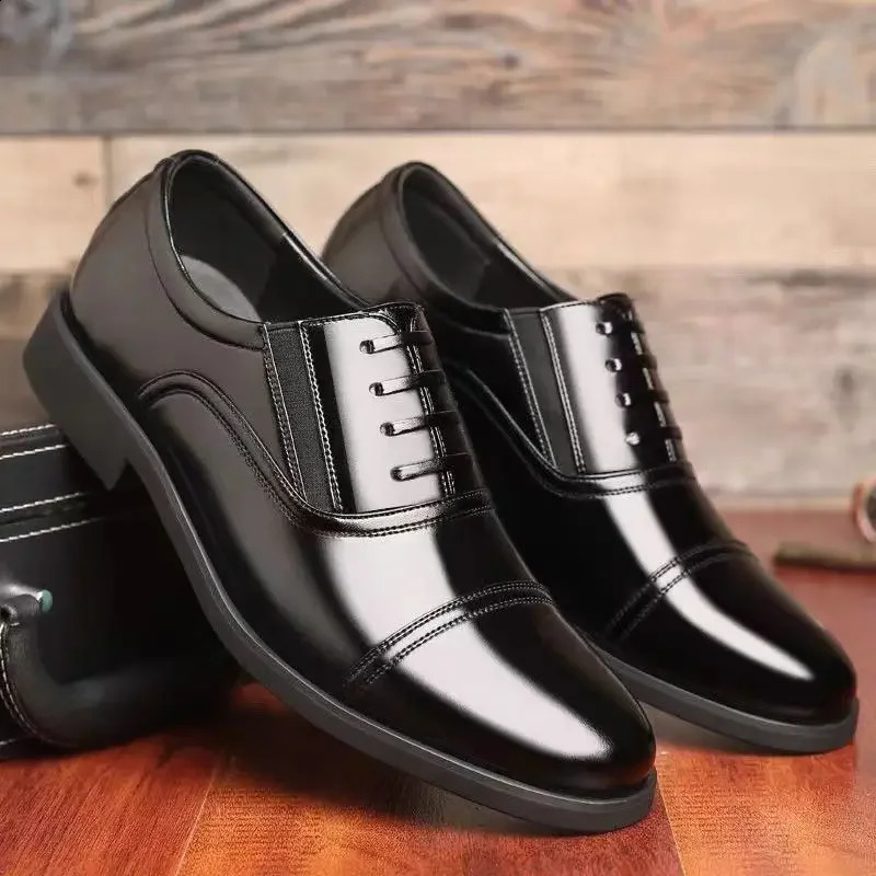 Clearance Leather Casual Dress Shoes Man Office Social Shoe for Men Footwear High Quality Fashion Elegant and Classic Suit 240826