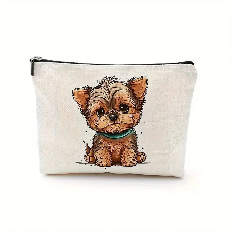 Women Cute Style Dog Print Makeup Bag Carry-on Bag Cosmetics Storage Bag Gift Free shipping