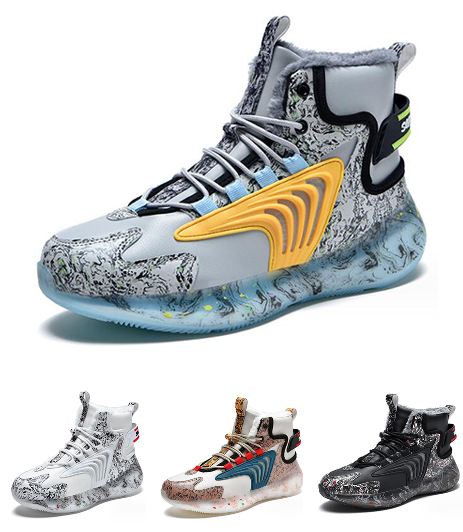 Winter high top basketball shoes couples running popcorn plush sports shoes Mysterybox 's store Popular Sneakers Store Local dhgate Dropshipping 