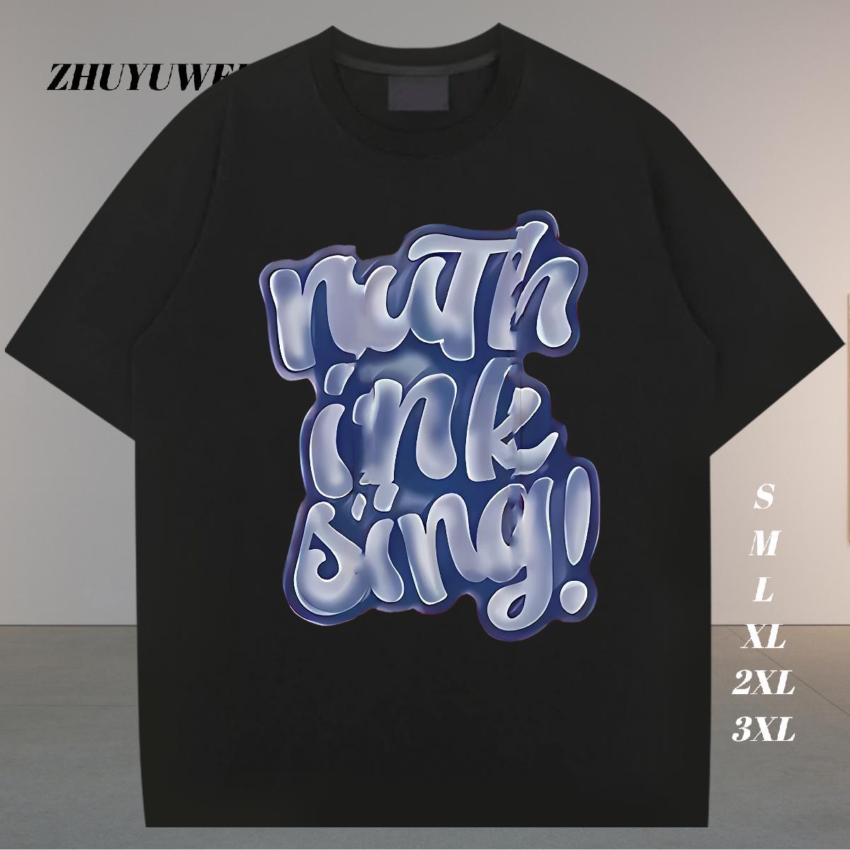 Popular T-Shirts for Men 230g Pure Cotton letter Casual Beach Asian Size Short Sleeve O-Neck Men Tees Stylist Tees Shirts