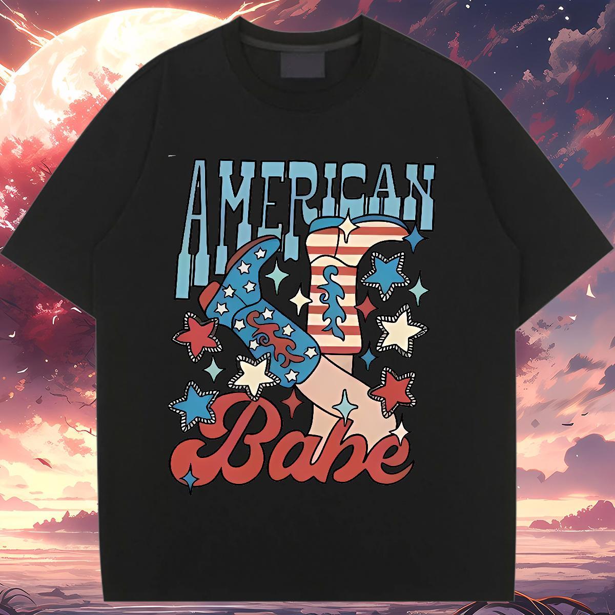 Unisex Tshirt for Man Woman 230g Pure Cotton USA Daily Outfit T-Shirts for Women Breathable Short Sleeve Floral Print Clothes Shirt