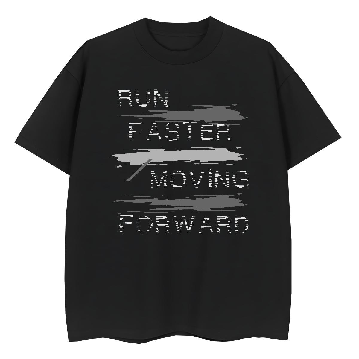 Popular T-Shirts for Men 100% Cotton 230g letter Hip Hop Street DIY Printed Breathable Short Sleeve Tshirt for Man Woman Custom Tshirts