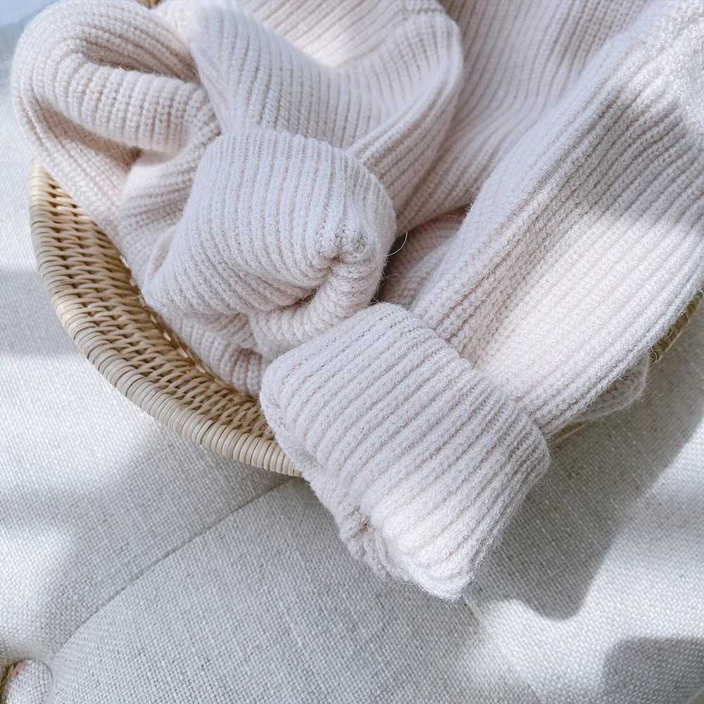 Winter children babies girls sweaters candy colors knitted latte art casual long sleeves childrens tops clothing for boys and girls in preschoolW24082