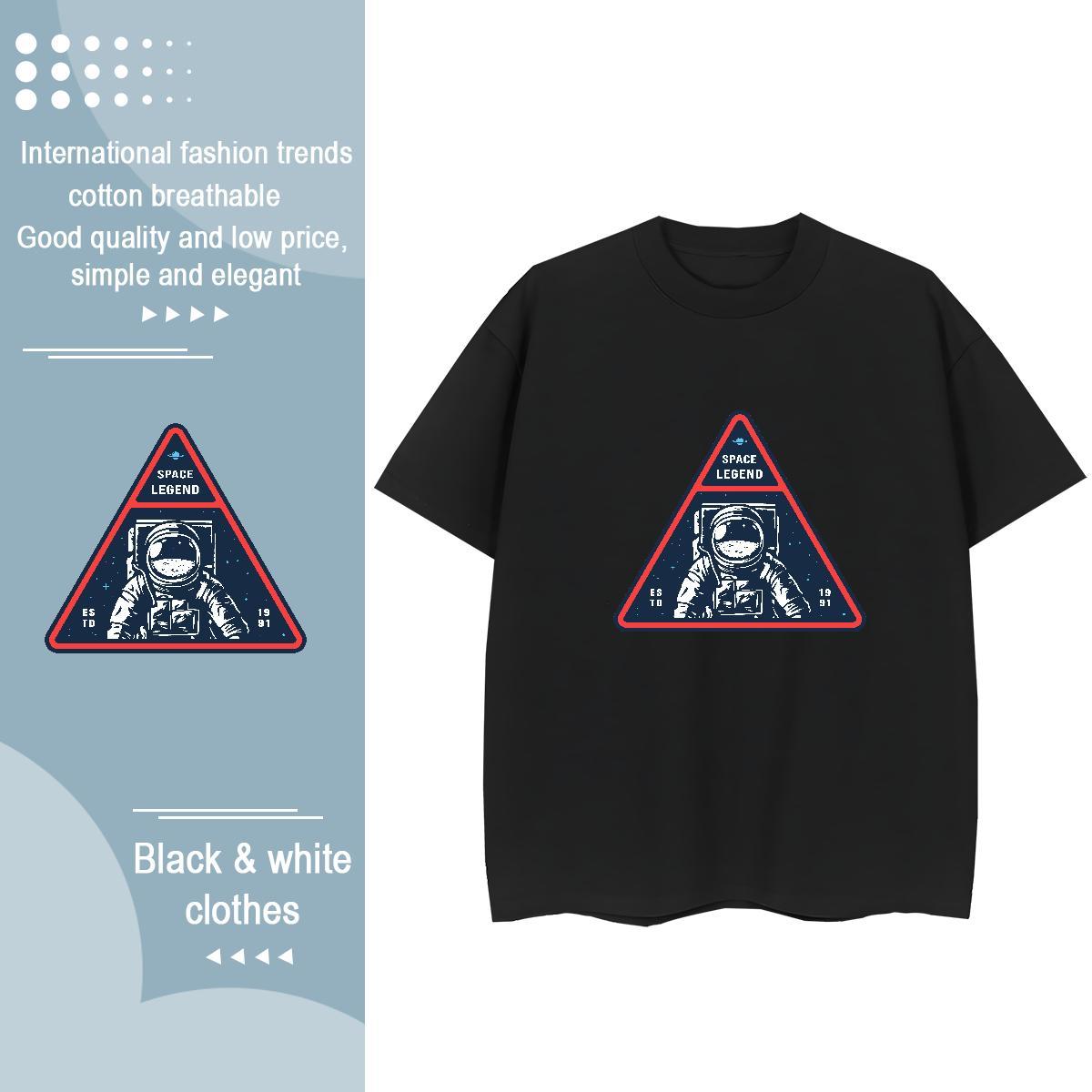 Designer Unisex Tshirts 100% Cotton 230g universe Casual Beach T Shirts Women Breathable Short Sleeve Custom Print Plus Size Polos