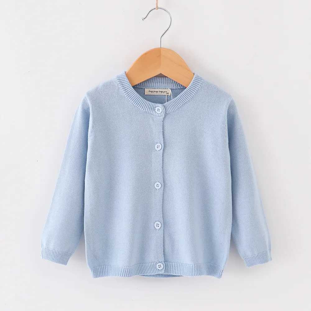 Candy Color Cardigans for Boys Girls Spring and Autumn 1 to 2 4 6 8 9 Year Old Childrens Clothing Knitted Sweater Baby CoatW240824