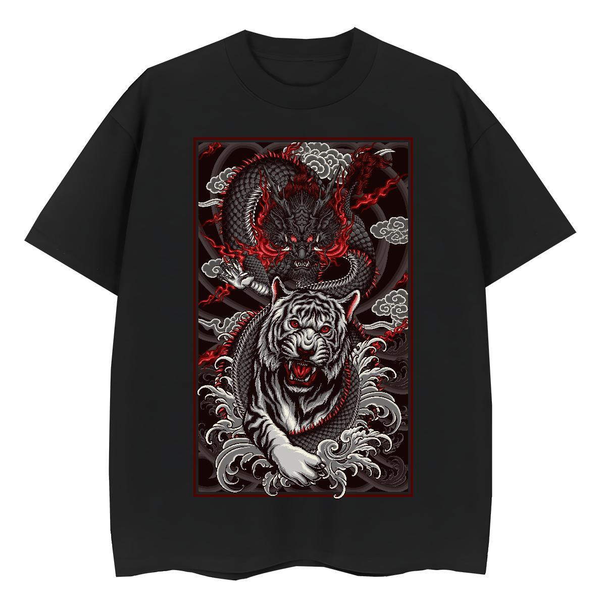 Designer T-Shirts for Men 100% Cotton 230g ferocity Street Casual Plus Size Custom Breathable Men Clothes T-Shirt 2024 New Top Tees