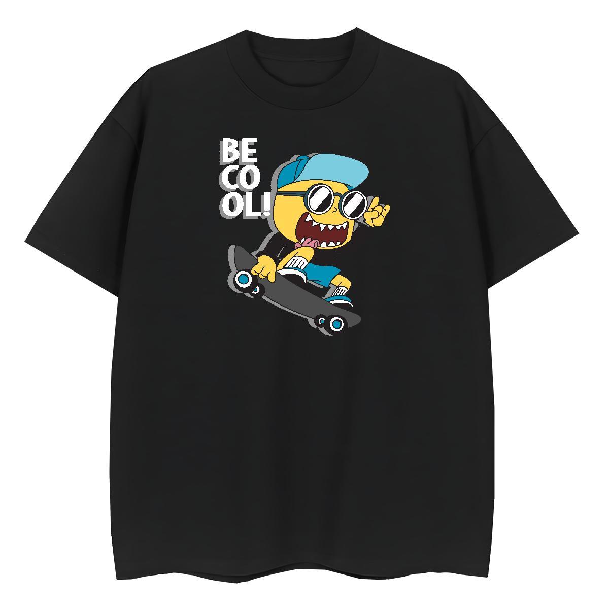 Loose fit Couples T Shirts 230g 100% Cotton America Street Wear Woman T Shirts O-Neck Short Sleeve Anime Print Tee Shirt