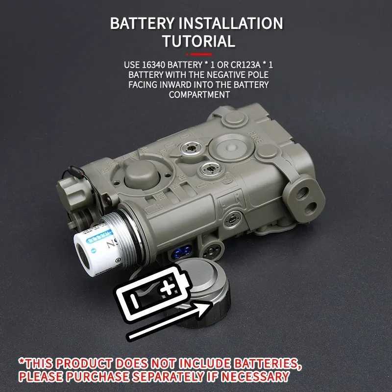 NGAL laser L3 red dot blue laser flash LED strobe nylon battery box Picatinny rail air gun AR15 accessories PEQ DBAL X250319