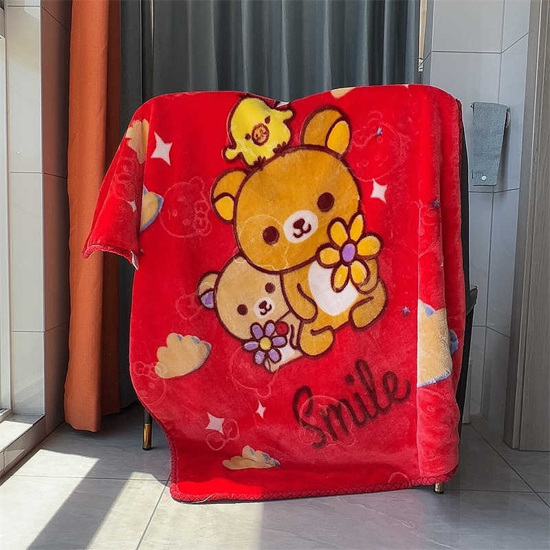 Blankets Swaddling Double layered thickened childrens cloud blanket infant blanket kindergarten primary school students four season baby blanket S2482