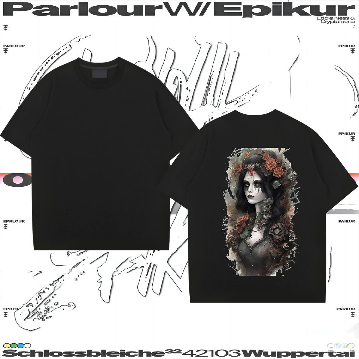 Cool Man T Shirts 230g 100% Cotton portrait Daily Wear DIY Printed Breathable Short Sleeve Men Tees 2024 DIY Clothes
