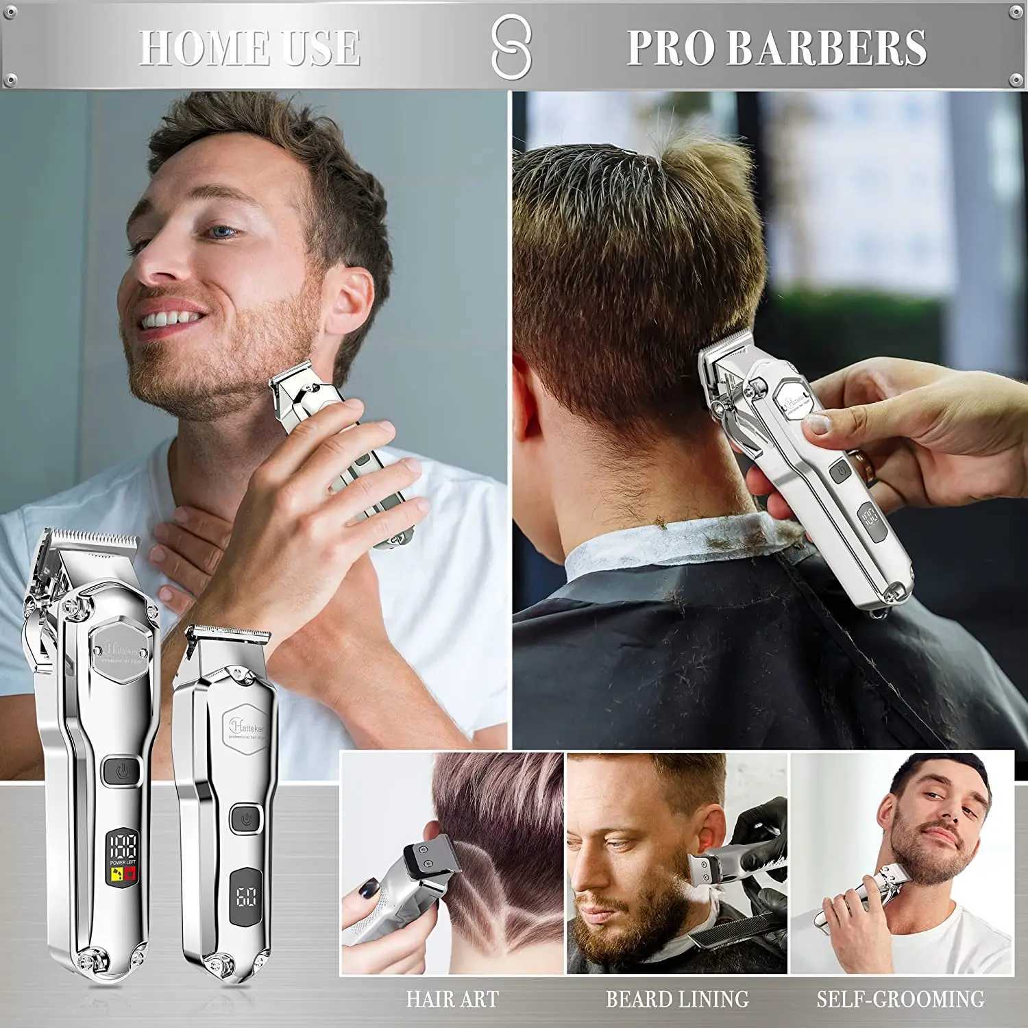 Combination kit for adjustable hairdressers professional hairdressers electric hairdressers and charging hairdressers W241017