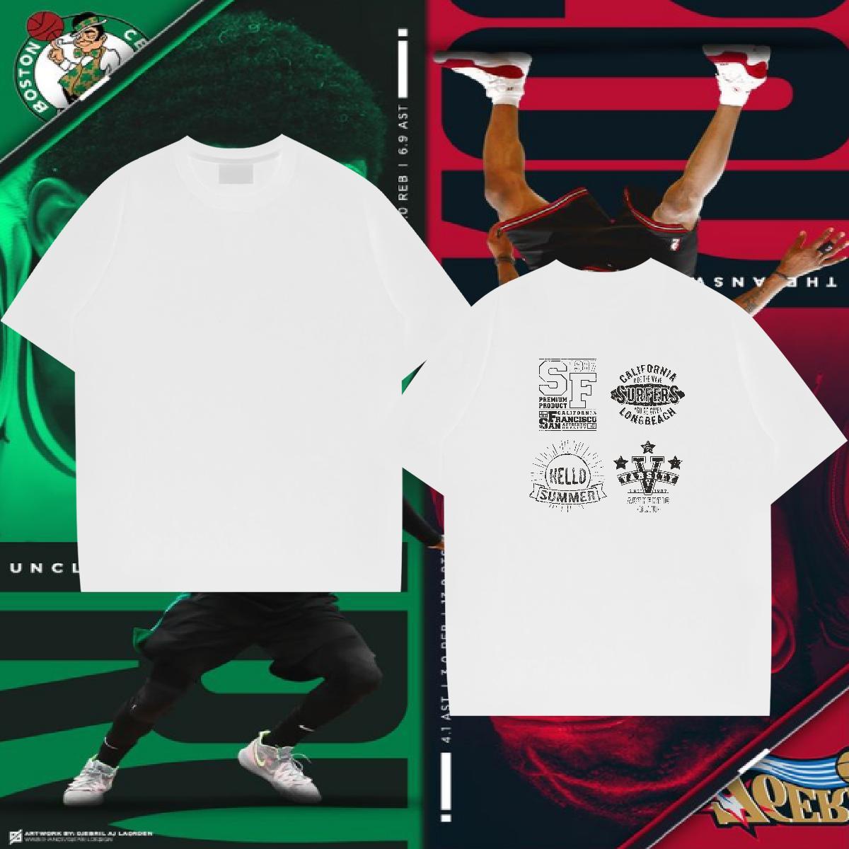 Loose Fit T-Shirts for Men 230g Cotton letter Street wear Hip Hop Skull Crew Neck Breathable Tshirt for Man Woman Stylist Tops