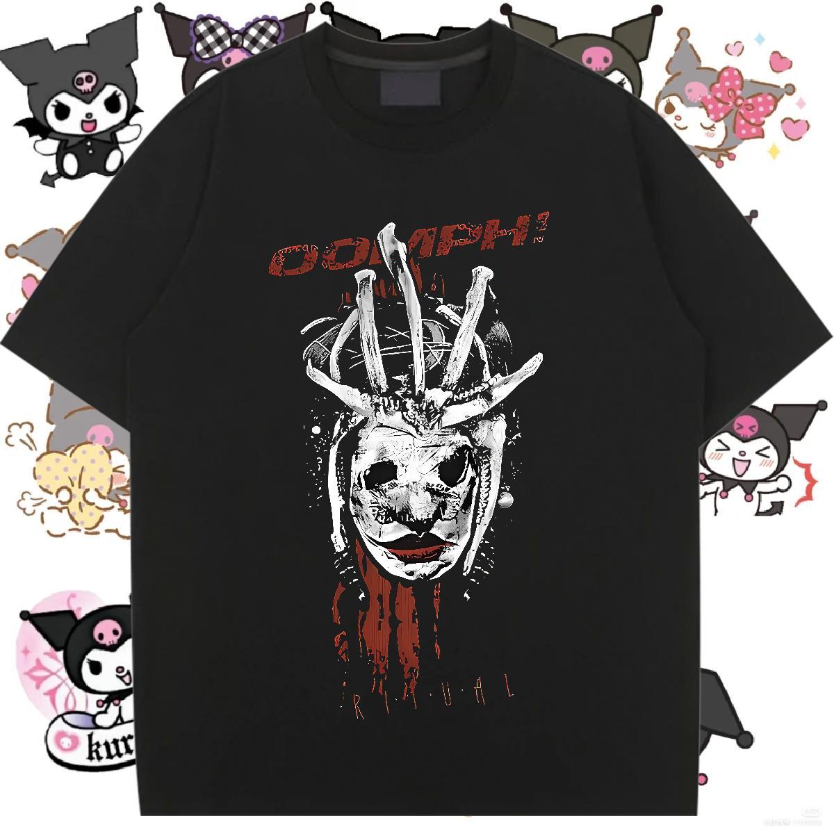 Designer Tshirt for Man Woman 230g 100% Cotton scary Sports Street Wear T-Shirts for Women Short Sleeve O-Neck Black White Clothes