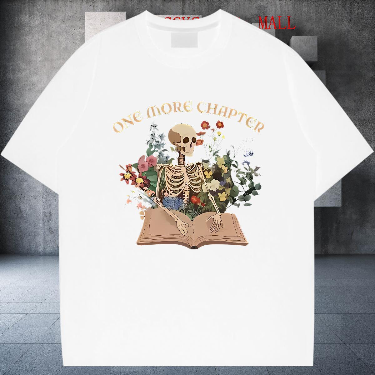 TOP Quality Man T Shirts 230g 100% Cotton skull Home Outdoor Custom Printing Breathable Short Sleeve Men Tshirts New Clothes