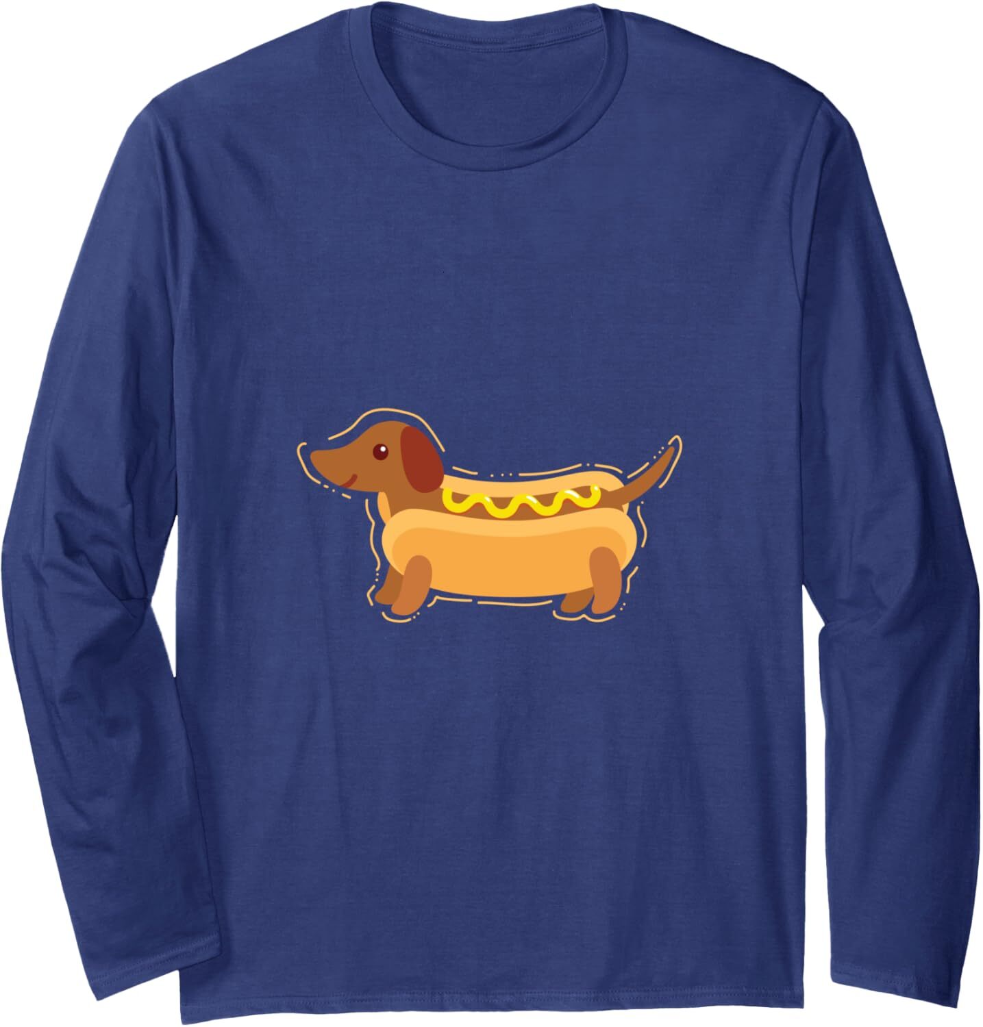 Long Sleeve Shirts for Men sweatshirt Funny Wiener Dog Food Dachshund Hot Dog Lovers Chef Gift Long Sleeve Tee Streetwear Casual tops clothes