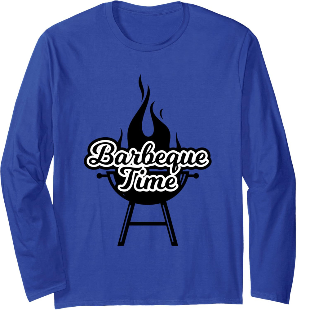 Long Sleeve Shirts for Men sweatshirt Barbeque Outdoor BBQ Birthday Barbecue Funny Gift Long Sleeve Tee Streetwear Casual tops clothes
